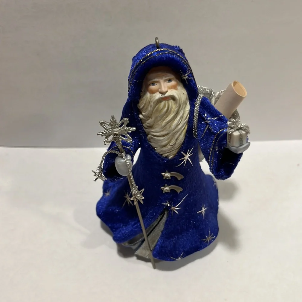 Hallmark 2006 Father Christmas Series 3 Ornaments Blue